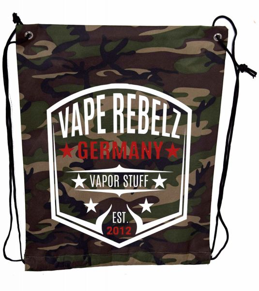 Vape Rebelz Turnbeutel / Tasche Nylon Camouflage