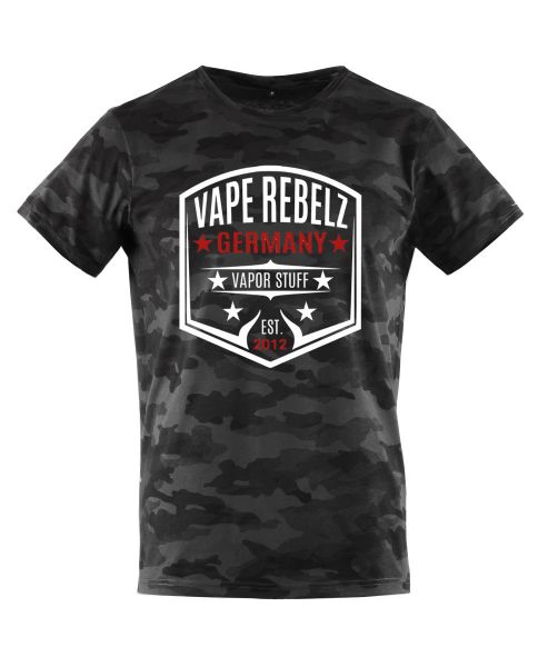 Vape Rebelz Herren T-Shirt dark Camouflage [URBAN CLASSICS]