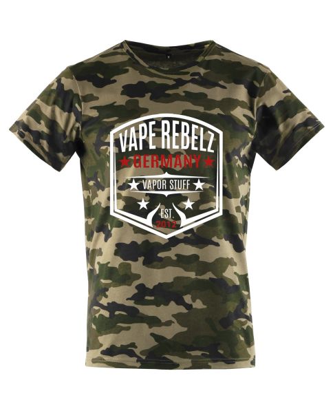 Vape Rebelz Herren T-Shirt oliv Camouflage [URBAN CLASSICS]